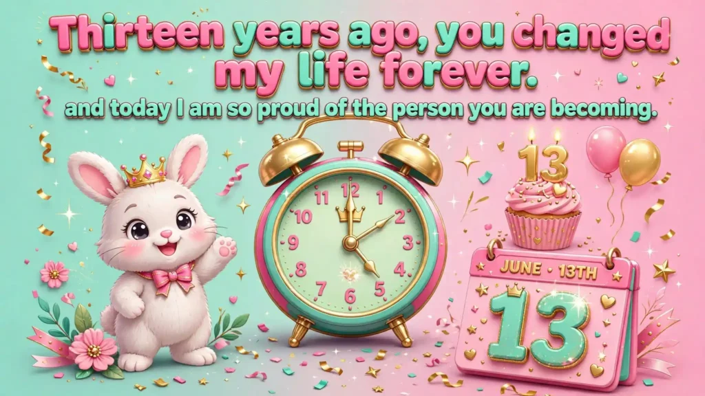 6. 13th Birthday Wishes for Daughter