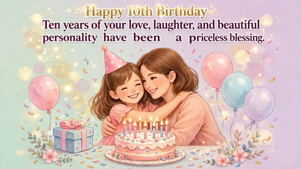 5. 10th Birthday Wishes for Daughter